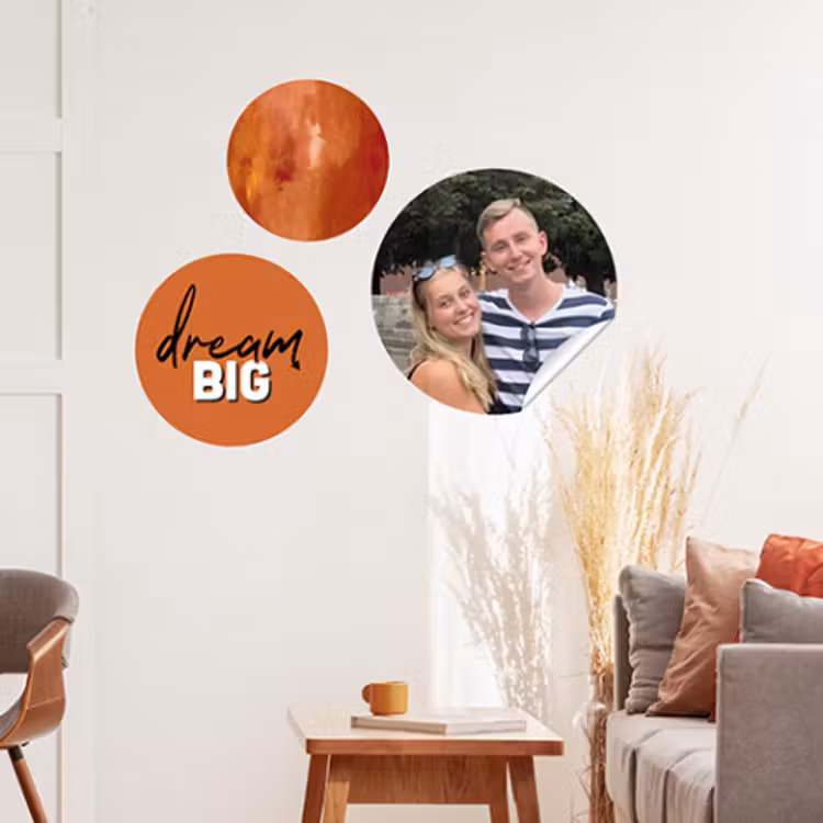 Foto op muursticker - Rond — 3