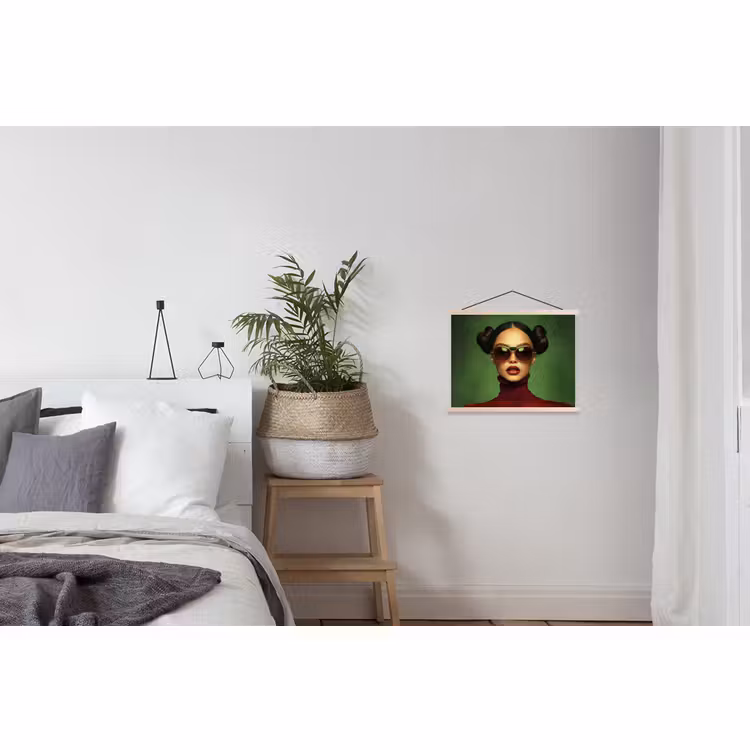Schoolplaat - Vrouw - Groen - Bril - Aesthetic - Modern — 2