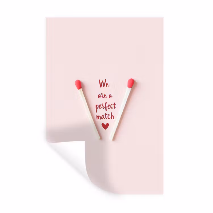 Muursticker - Perfect - Minimalistisch - Valentijn — 1