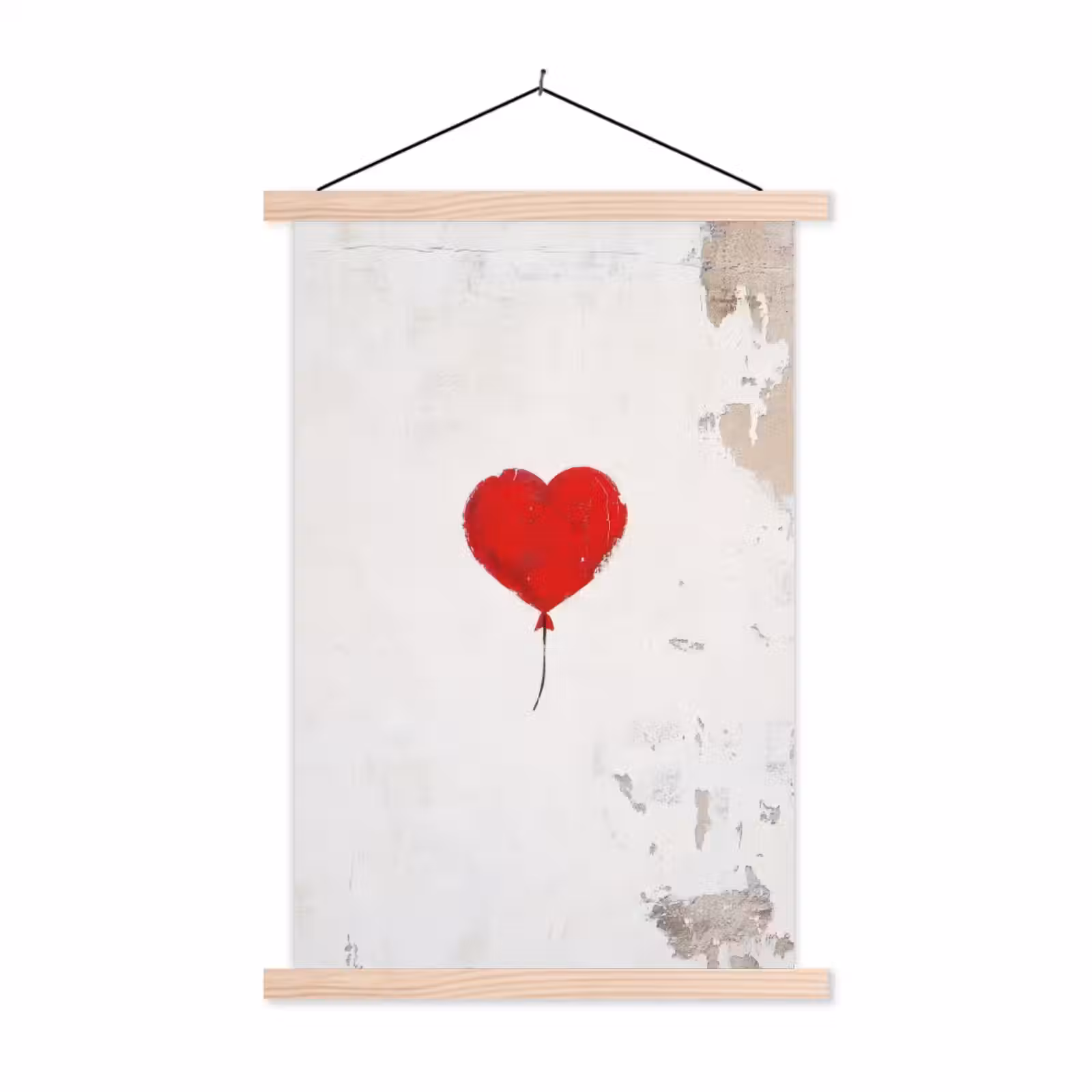 Schoolplaat - Ballon - Rood - Hart — 1
