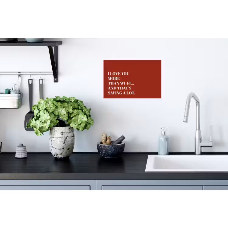 Muursticker - Rood - Quote - Liefde — 2