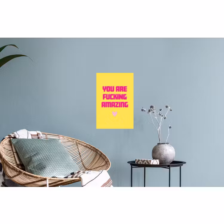 Muursticker - Geel - Valentijn - Tekst — 4