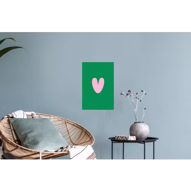 Muursticker - Groen - Hart - Minimalistisch - Valentijn — 4