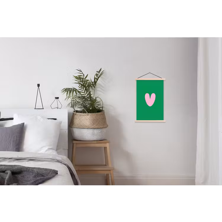 Schoolplaat - Groen - Hart - Minimalistisch - Valentijn — 2