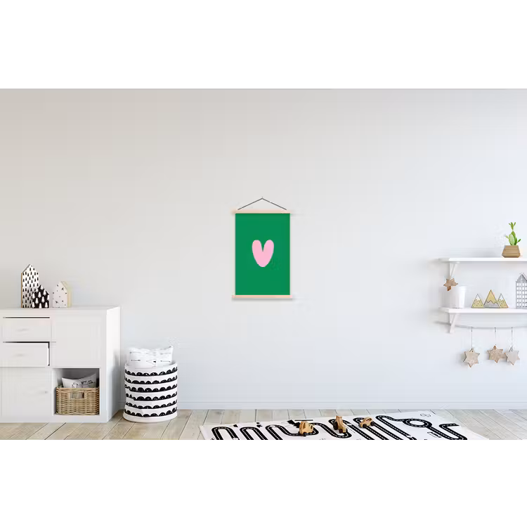 Schoolplaat - Groen - Hart - Minimalistisch - Valentijn — 3