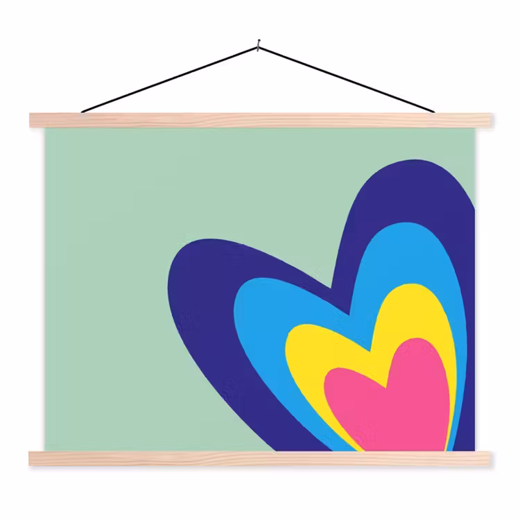 Schoolplaat - Hartjes - Kleurrijk - Valentijn — 1