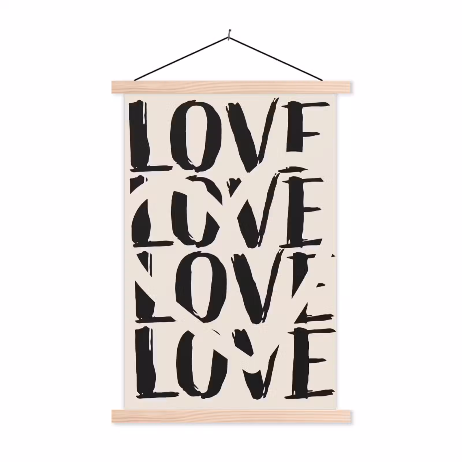 Schoolplaat - Love - Hart - Beige — 1