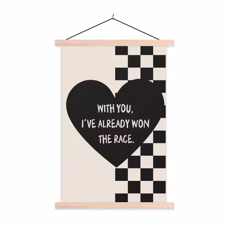 Schoolplaat - Liefde - Beige - Race — 1