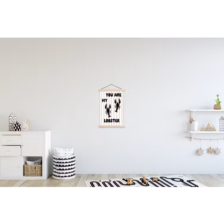 Schoolplaat - Lobster - Beige - Minimalistisch — 3