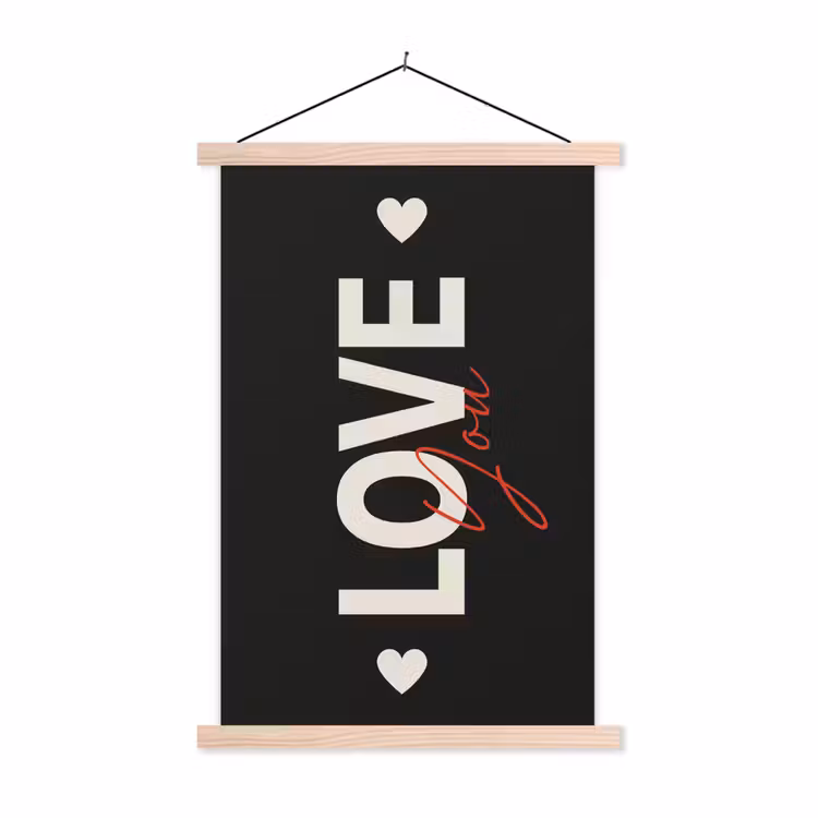 Schoolplaat - Love - Rood - Valentijn — 1
