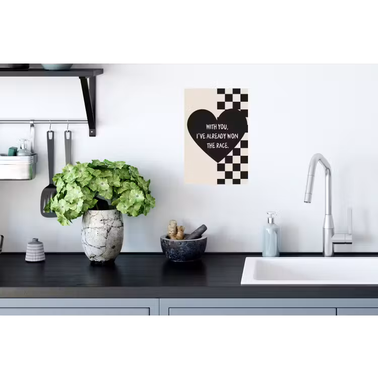 Muursticker - Liefde - Beige - Race — 2