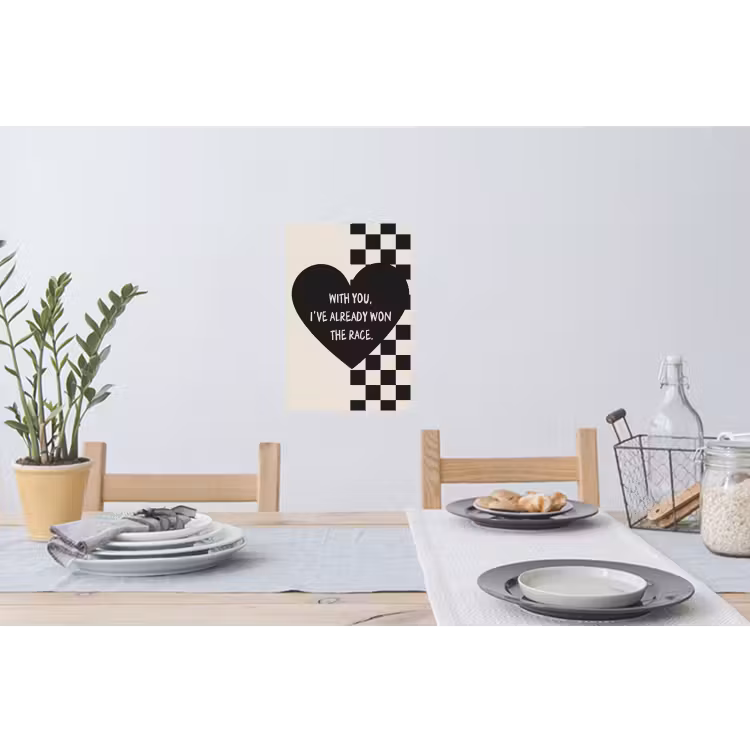 Muursticker - Liefde - Beige - Race — 3