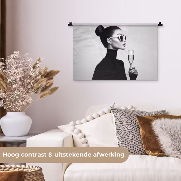 Wandkleed - Vrouw - Champagne - Modern — 4