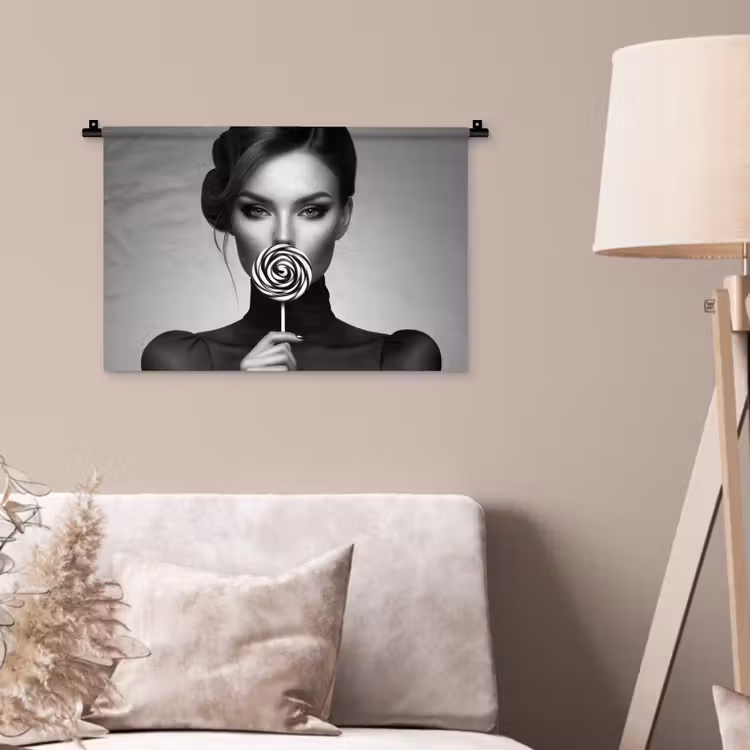 Wandkleed - Vrouw - Lolly - Zwart — 2