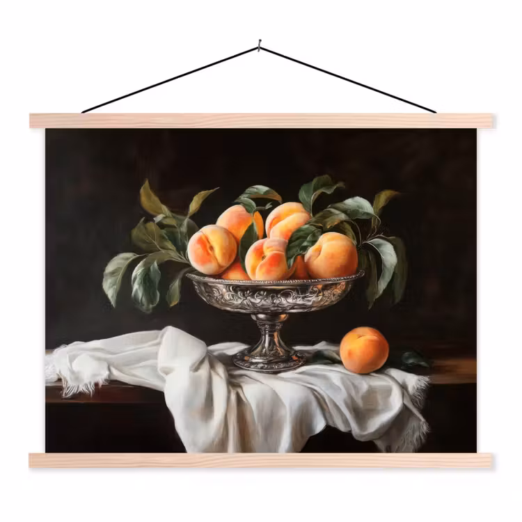 Schoolplaat - Stilleven - Perziken - Vintage — 1
