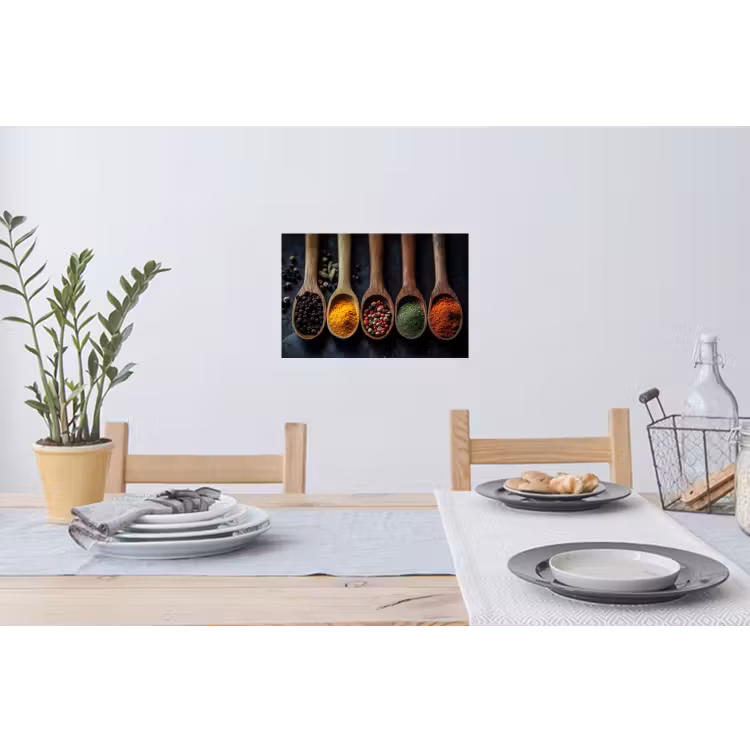 Muursticker - Houten - Lepels - Specerijen - Kruiden — 3