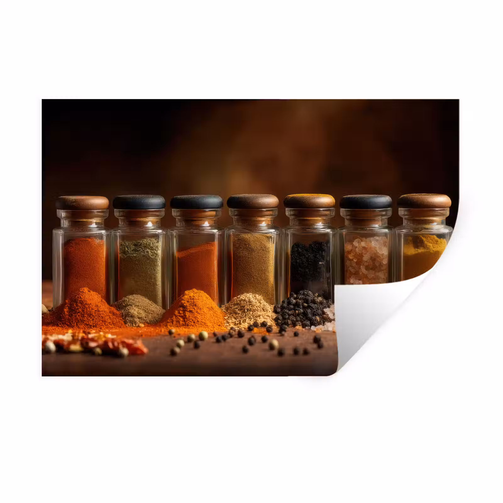 Muursticker - Potjes - Kruiden - Specerijen - Korrels — 1