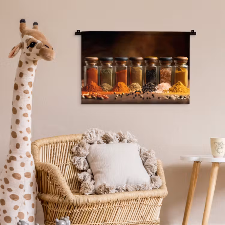 Wandkleed - Potjes - Kruiden - Specerijen - Korrels — 5