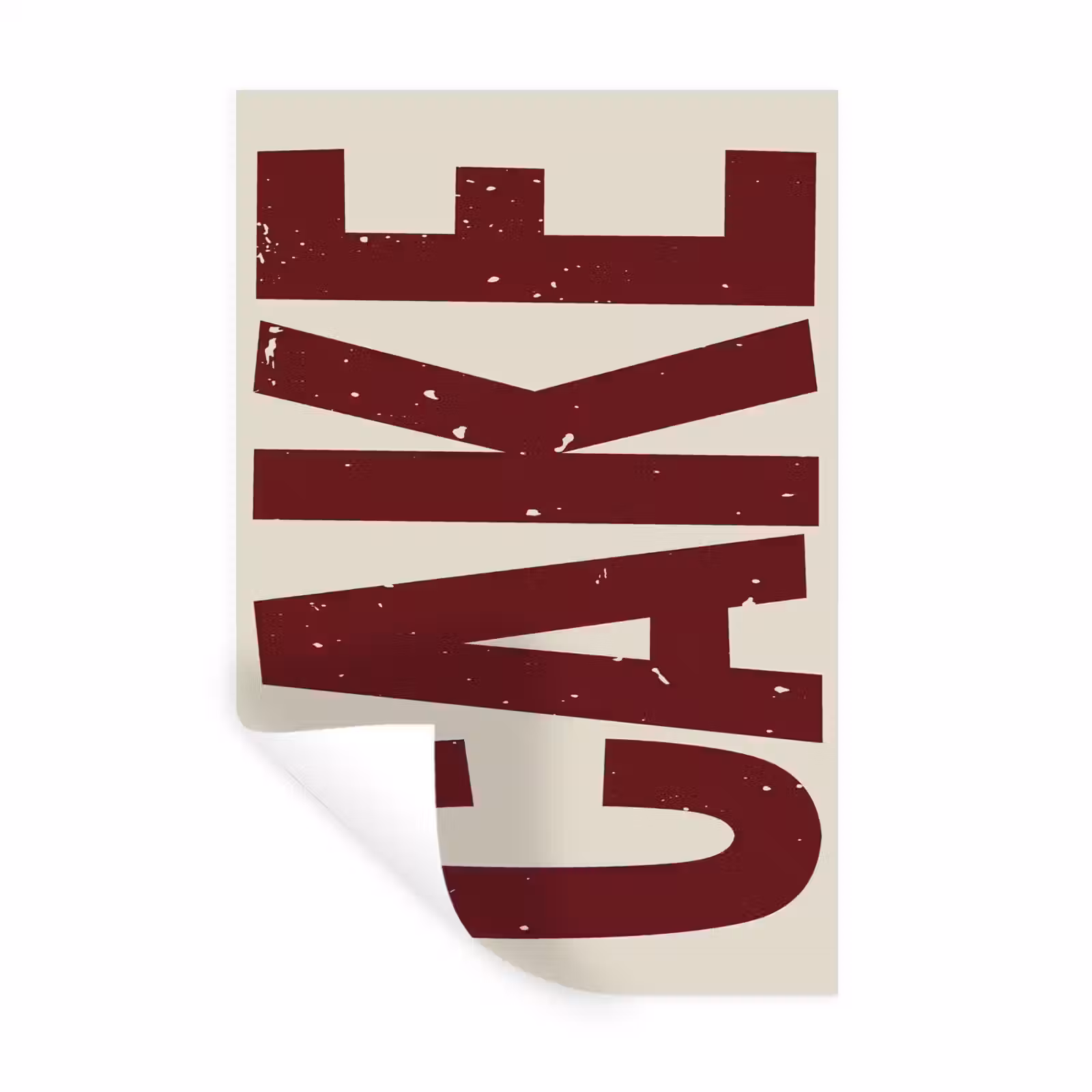 Muursticker - Red - Cake - Decoratie - Eten — 1
