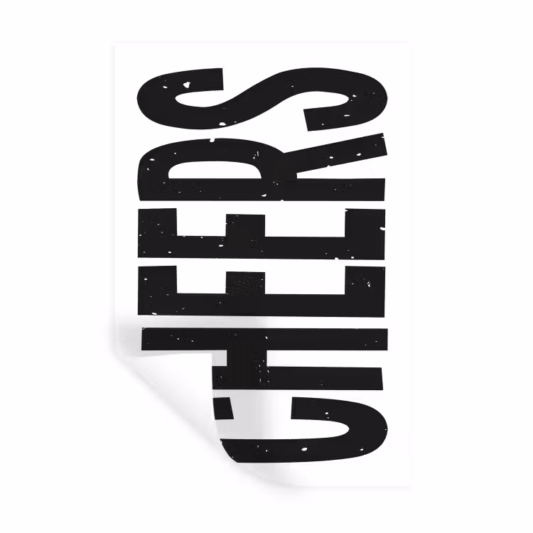Muursticker - Retro - Cheers - Zwart - Decoratie — 1