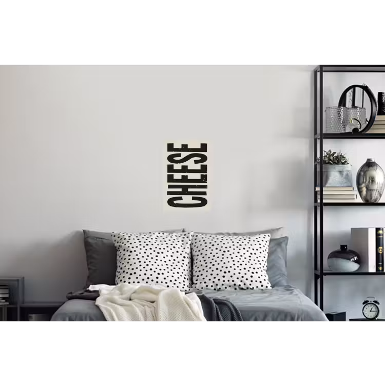 Muursticker - Kaas - Decoratie - Beige - Cheese — 5