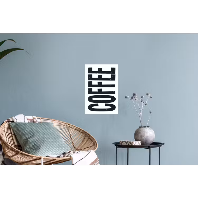 Muursticker - Koffie - Decoratie - Japandi - Vintage — 4