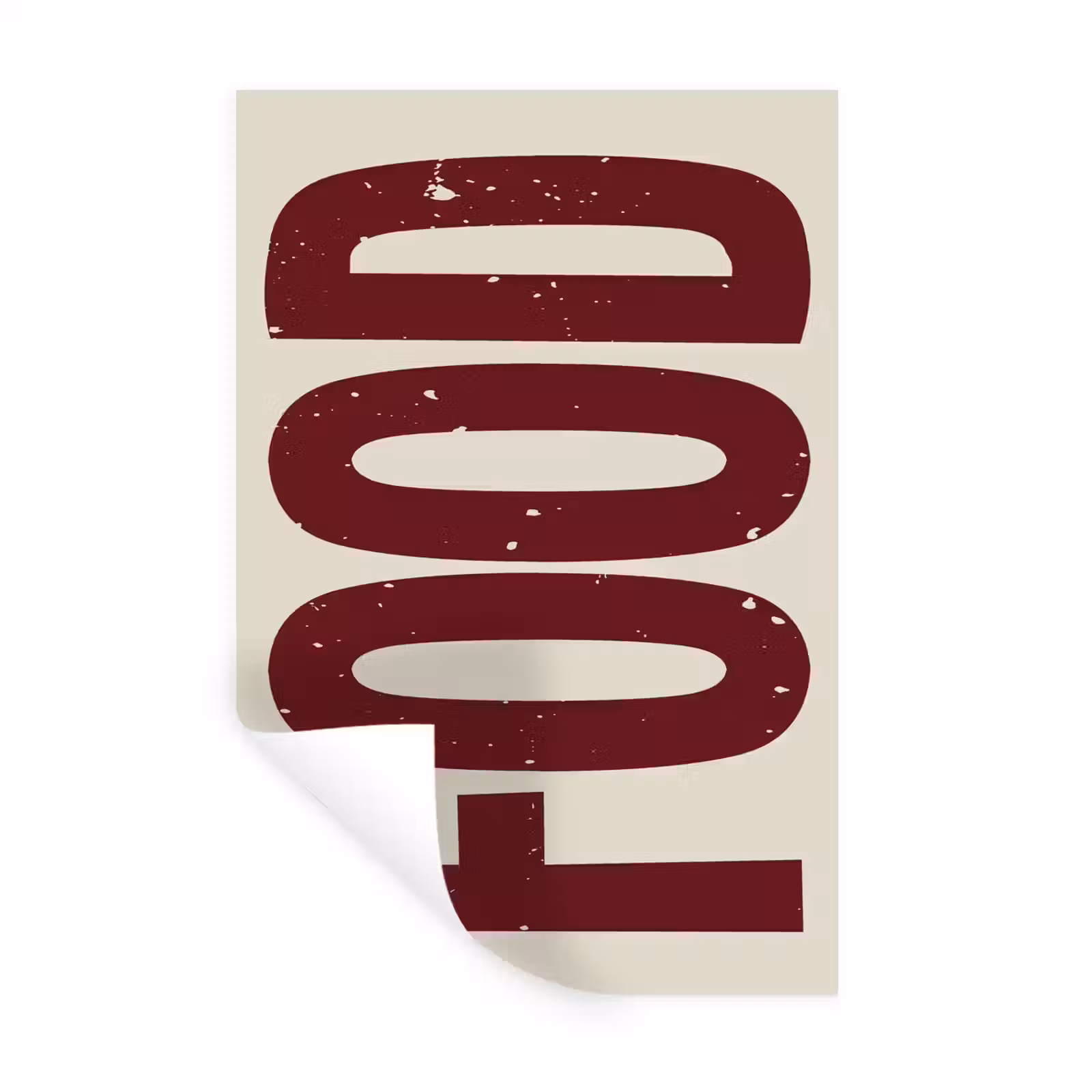 Muursticker - Eten - Japandi - Rood - Decoratie — 1