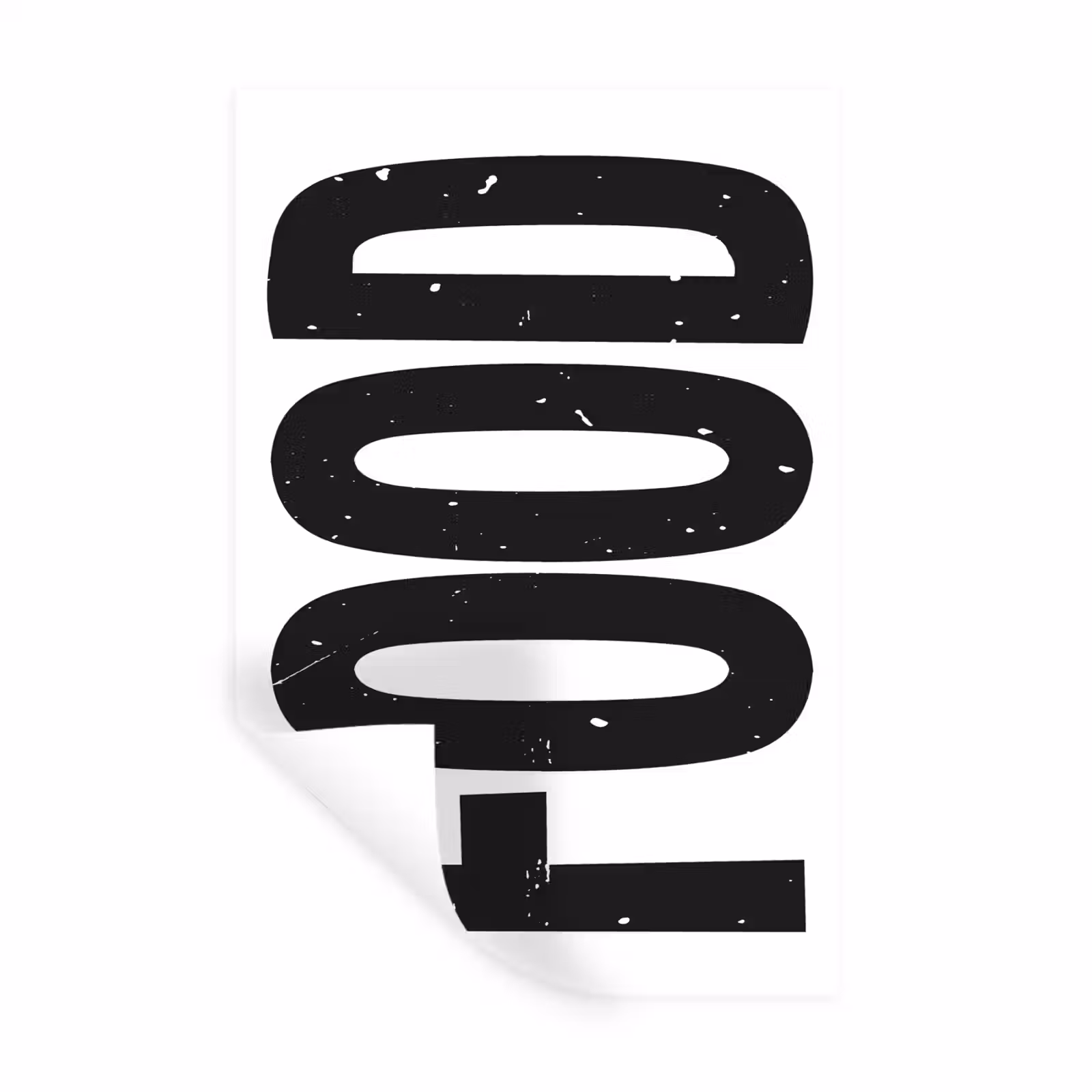 Muursticker - Food - Zwart - Wit - Decoratie — 1
