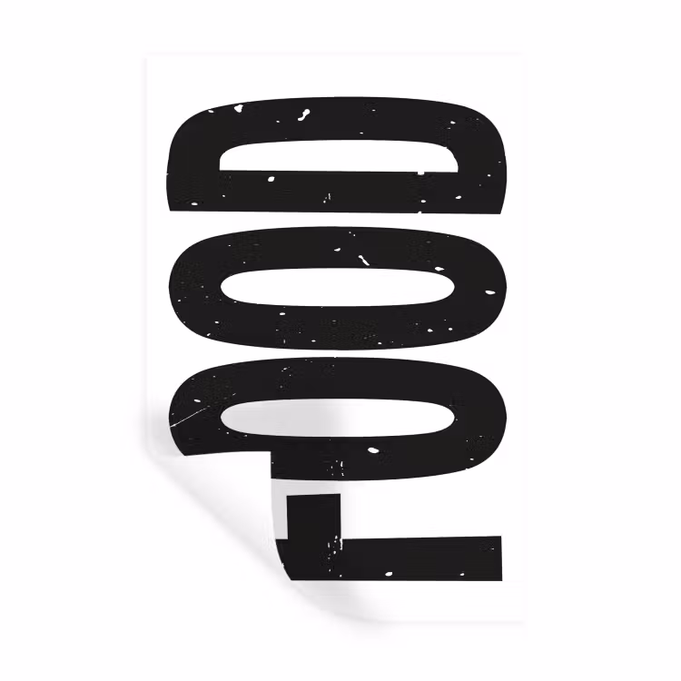 Muursticker - Food - Zwart - Wit - Decoratie — 1