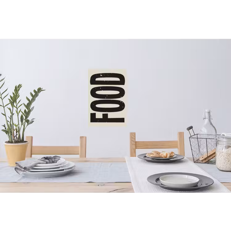 Muursticker - Japandi - Eten - Vintage - Decoratie — 3