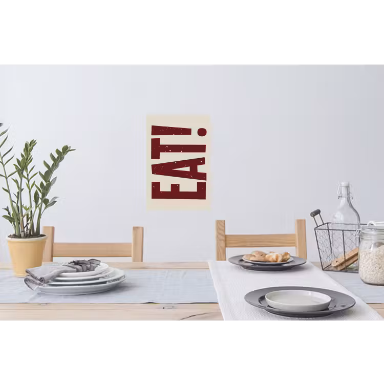 Muursticker - Red - Eten - Vintage - Decoratie — 3