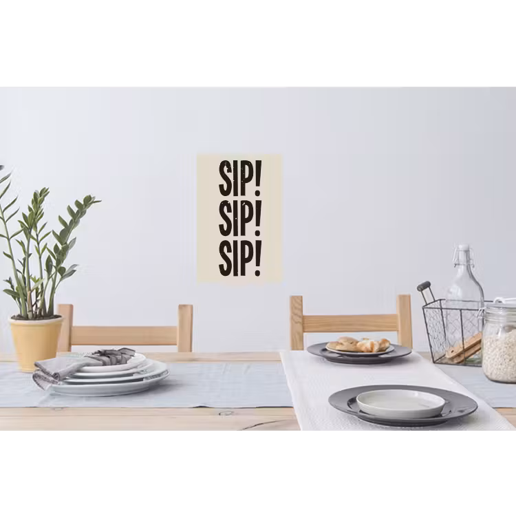 Muursticker - Japandi - Zwart - Decoratie - Vintage — 3