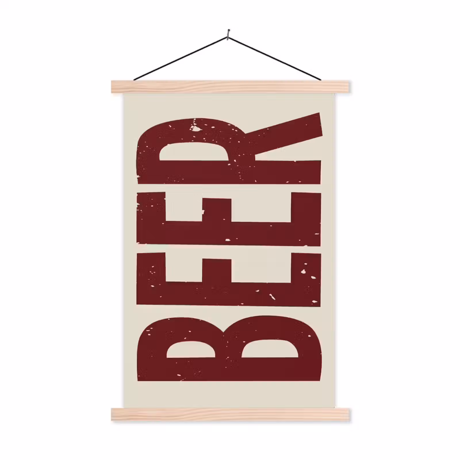 Schoolplaat - Japandi - Beer - Red - Retro — 1
