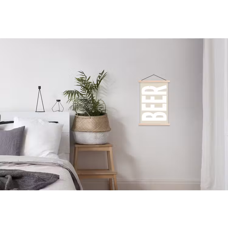 Schoolplaat - Beer - Japandi - Beige - Decoratie — 2