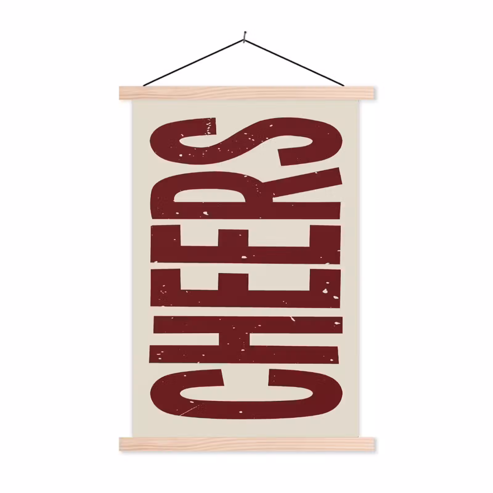 Schoolplaat - Red - Cheers - Decoratie - Beige — 1