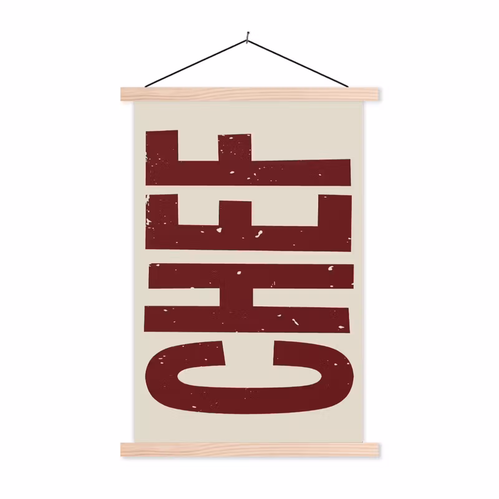 Schoolplaat - Chef - Rood - Japandi - Vintage — 1