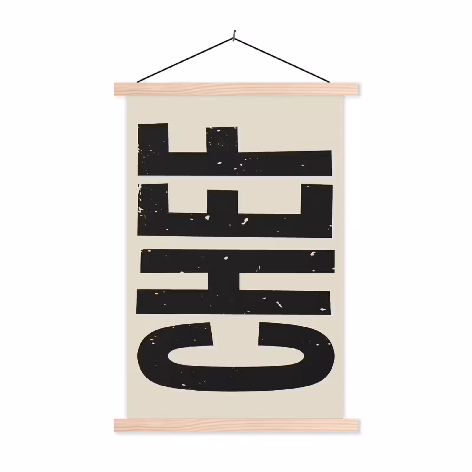 Schoolplaat - Vintage - Chef - Japandi - Zwart — 1