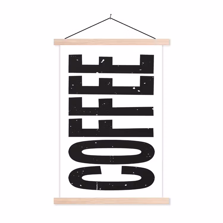 Schoolplaat - Koffie - Decoratie - Japandi - Vintage — 1