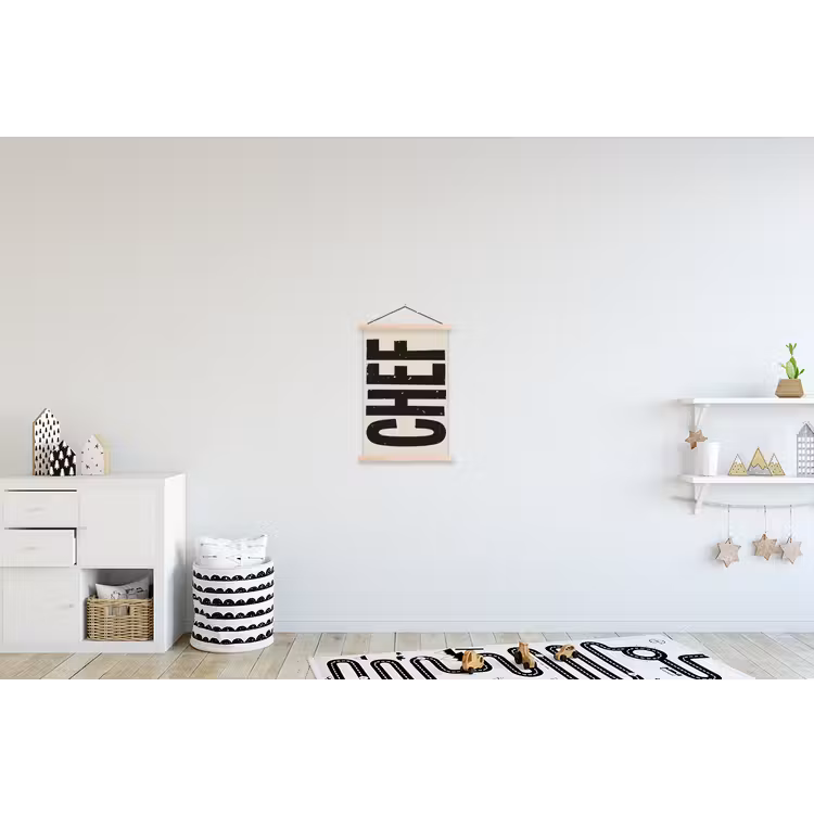 Schoolplaat - Vintage - Chef - Japandi - Zwart — 3