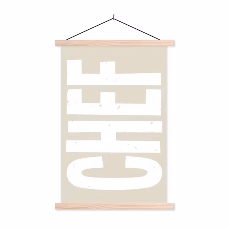 Schoolplaat - Wit - Chef - Decoratie - Japandi — 1