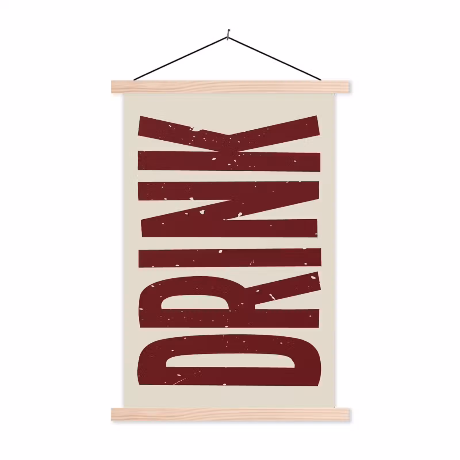 Schoolplaat - Rood - Vintage - Decoratie - Japandi — 1
