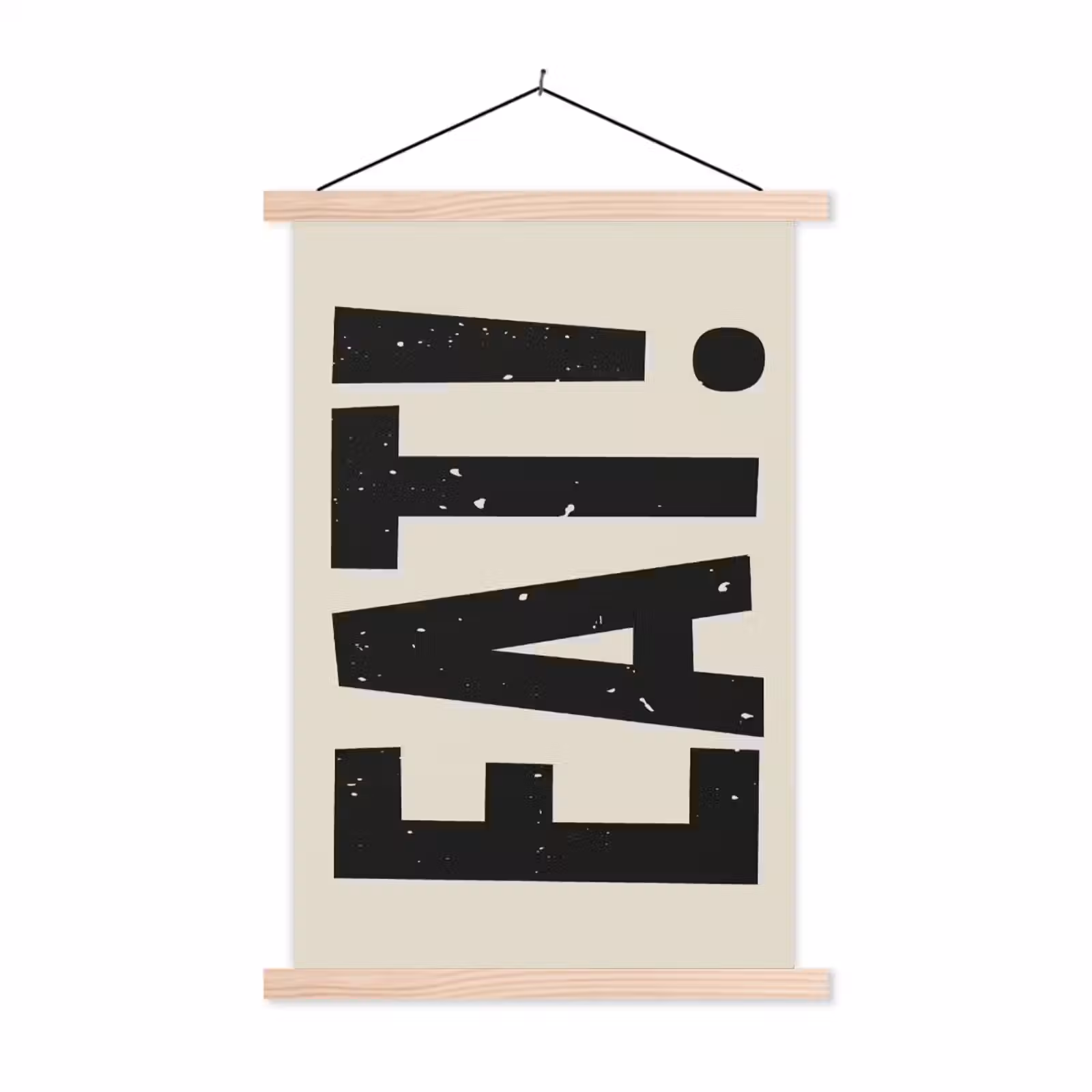 Schoolplaat - Eten - zwart - Japandi - Wit — 1