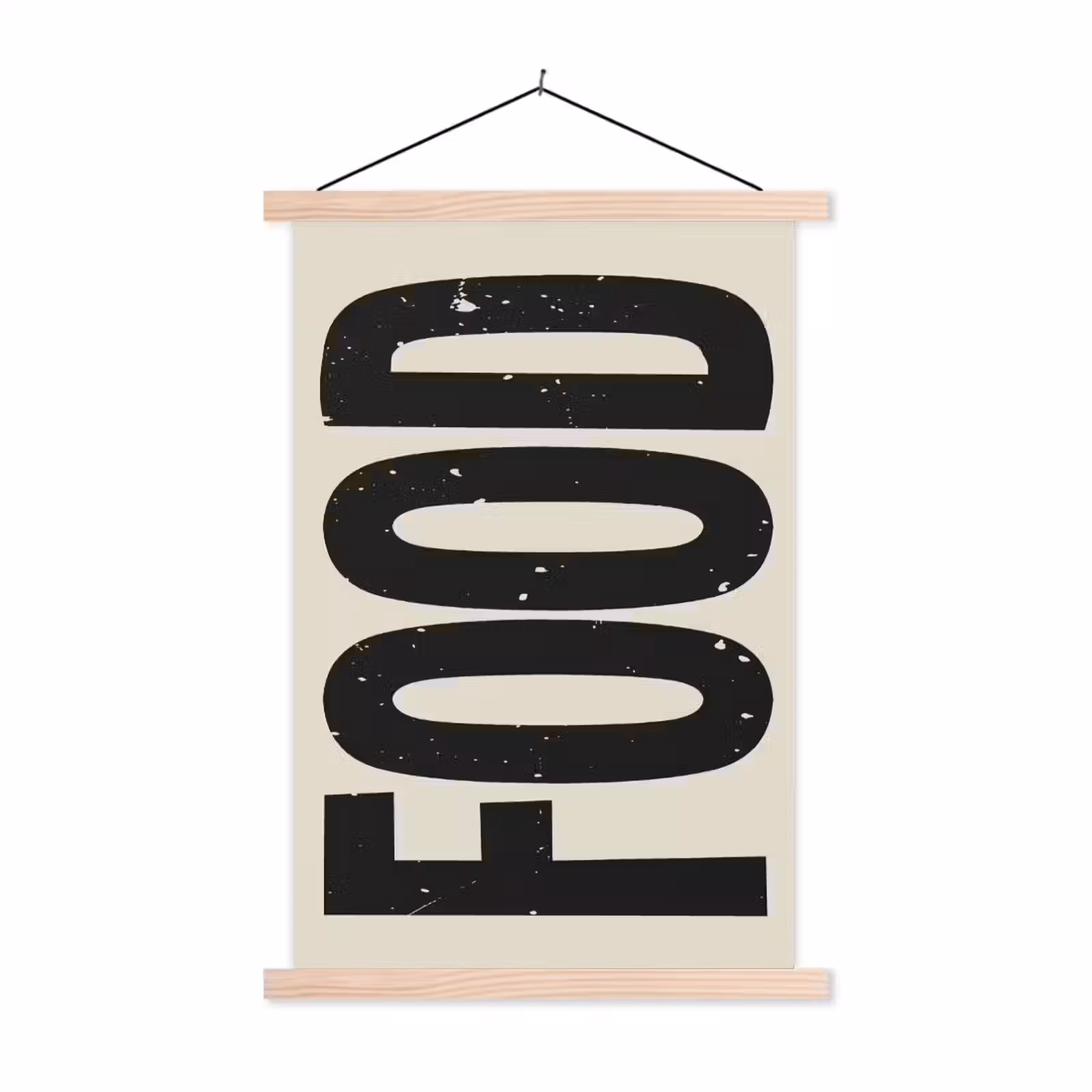 Schoolplaat - Japandi - Eten - Vintage - Decoratie — 1