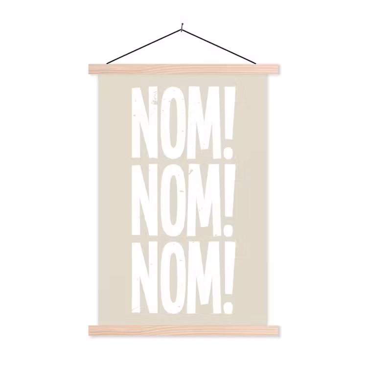 Schoolplaat - Beige - Vintage - Japandi - Decoratie — 1