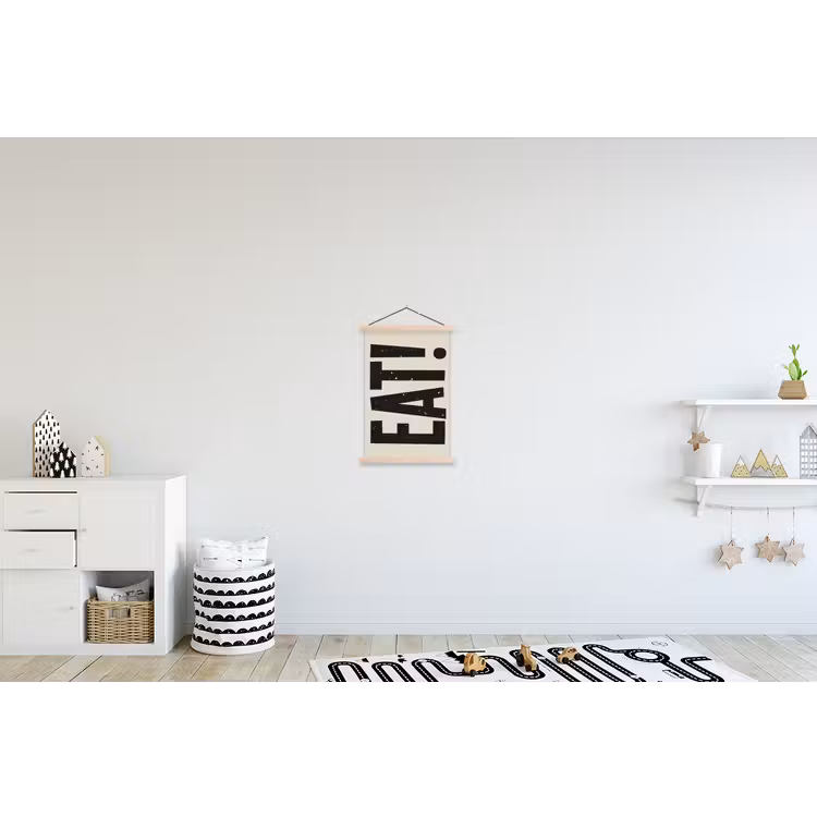 Schoolplaat - Eten - zwart - Japandi - Wit — 3