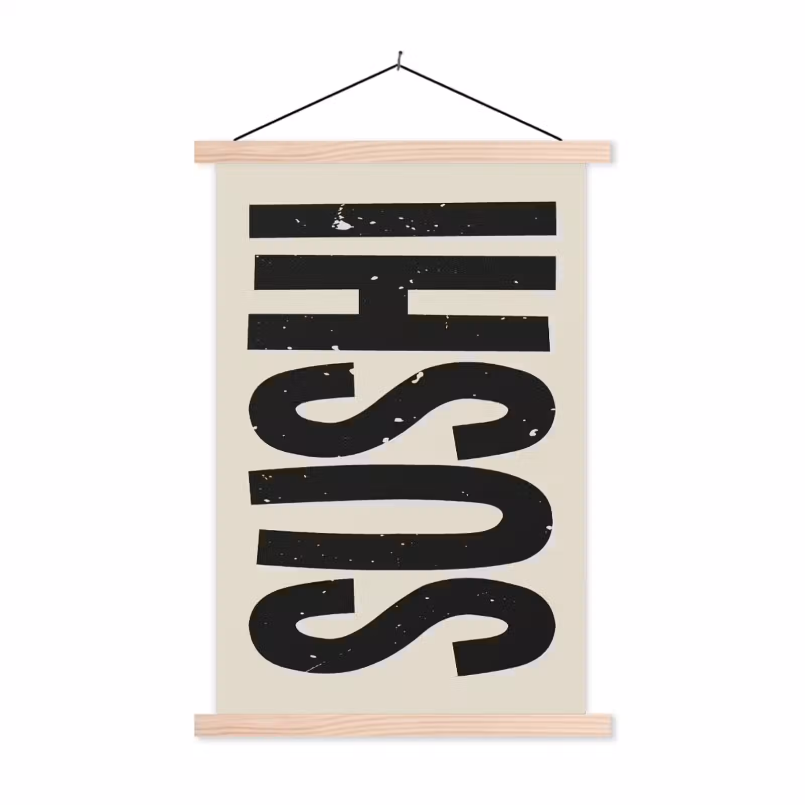 Schoolplaat - Zwart - Sushi - Japandi - Vintage — 1