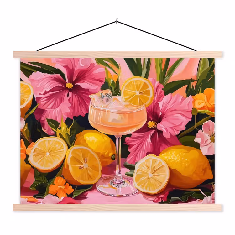 Schoolplaat - Drink - Bloemen - Yellow — 1