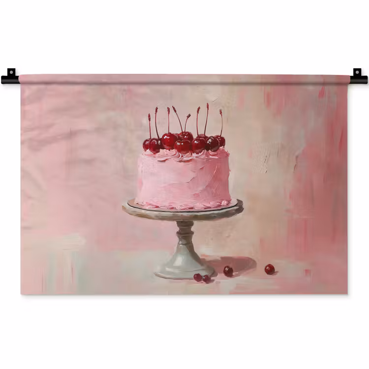 Wandkleed - Taart - Pink - Cherry — 1