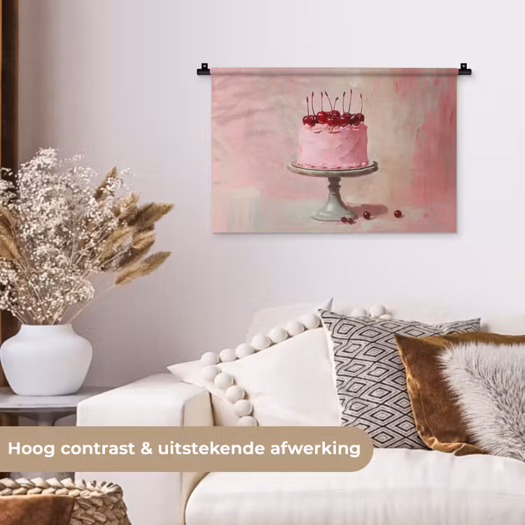 Wandkleed - Taart - Pink - Cherry — 4
