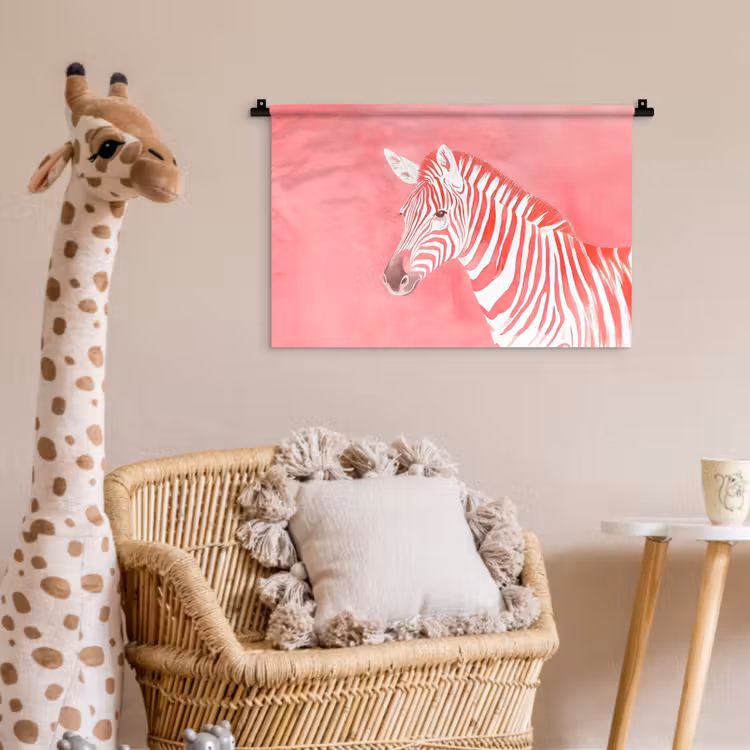 Wandkleed - Zebra - Pink - Verf — 5